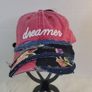 Infinity Headwear Women's Red/Black/White Floral Dreamer Trucker‎ Hat OS